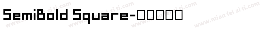 SemiBold Square字体转换